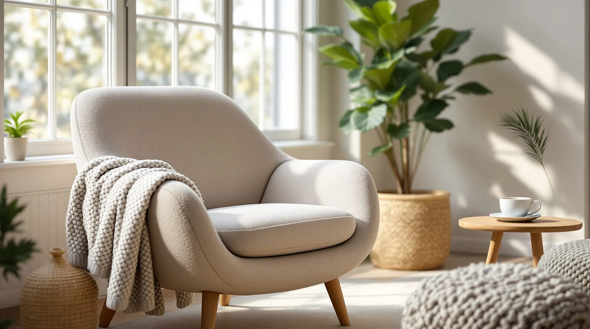 Fauteuil bouclette : la touche cocooning qui transforme votre déco