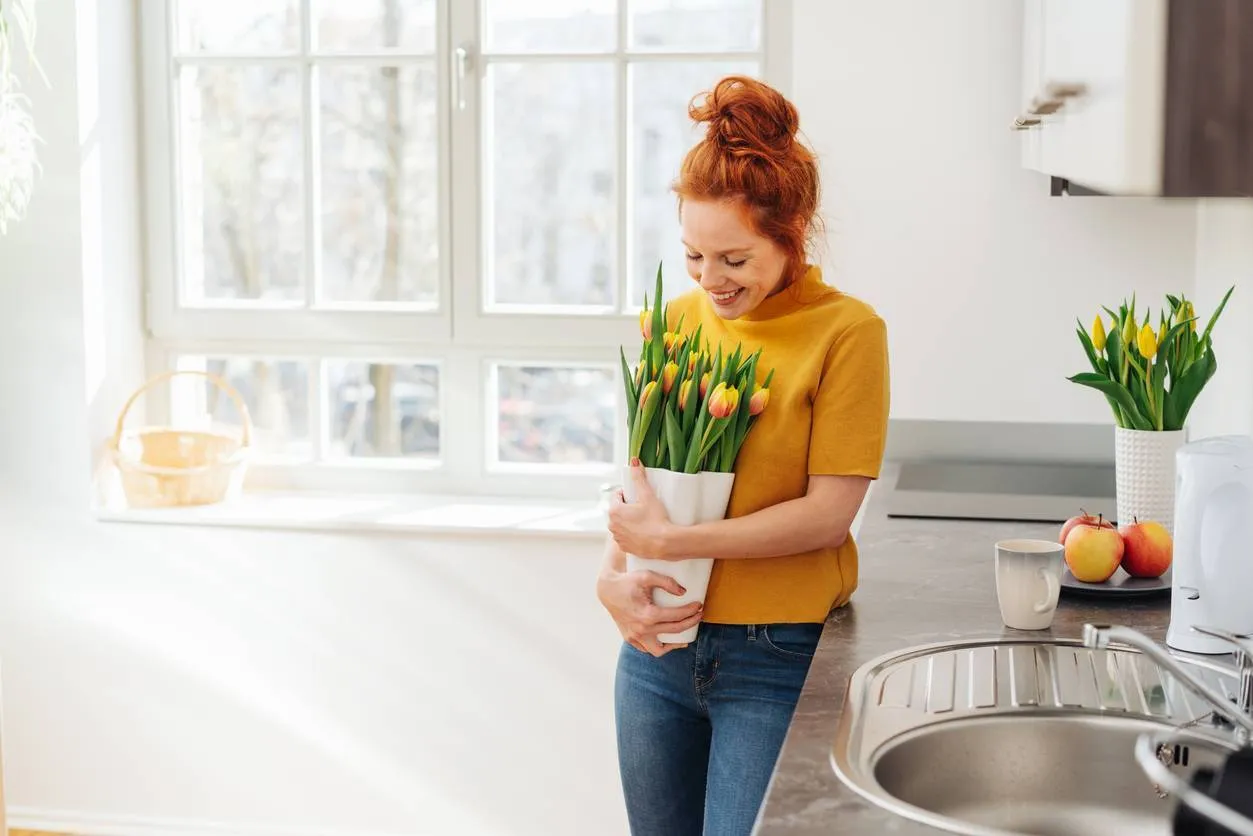 égayer son intérieur bouquet de fleurs