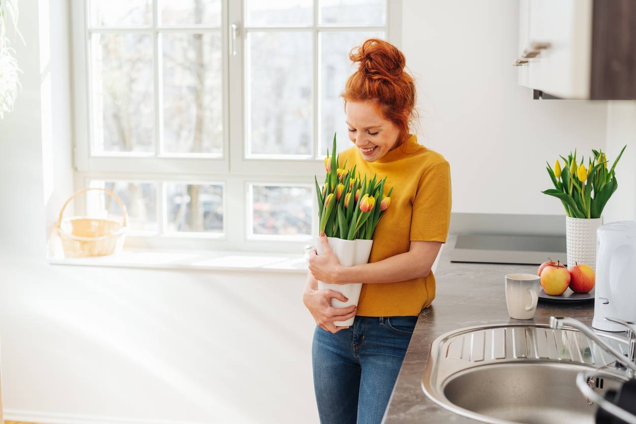 égayer son intérieur bouquet de fleurs