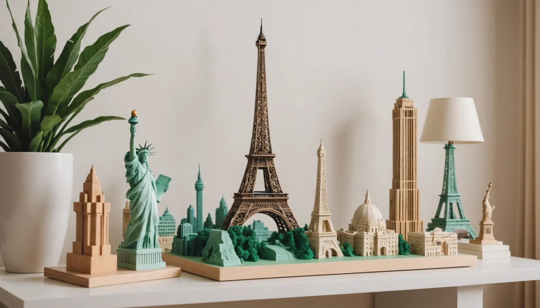 Faites voyager votre intérieur avec des maquettes en bois inspirées des monuments célèbres
