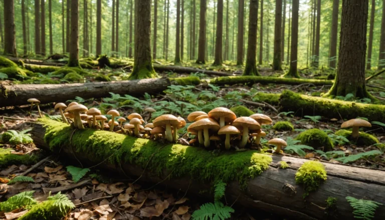 champignon orange sur bois mort