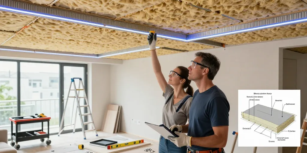 comment isoler un plafond contre le bruit