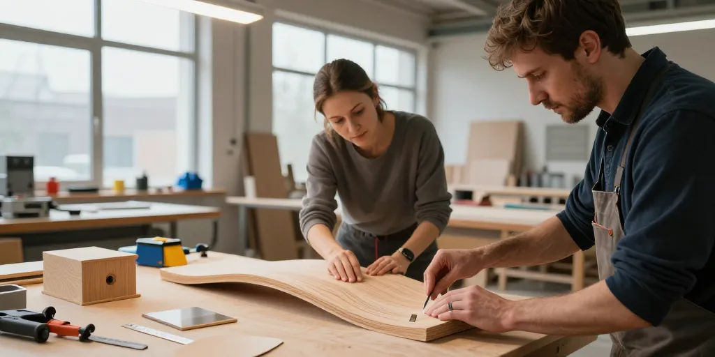 exploration et innovations des techniques de placage bois