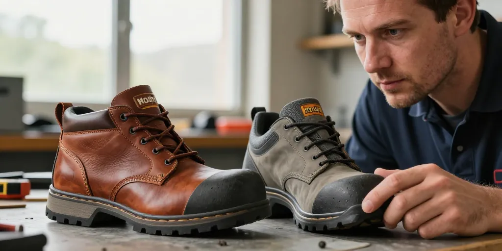 Chaussures de sécurité Modyf : le cuir ou le composite, comment choisir ?