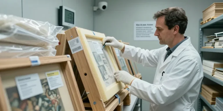 stockage d'oeuvre d'art