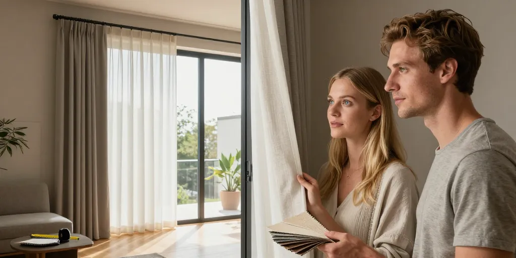Habiller une baie vitrée : les panneaux japonais ou les rideaux, comment choisir ?